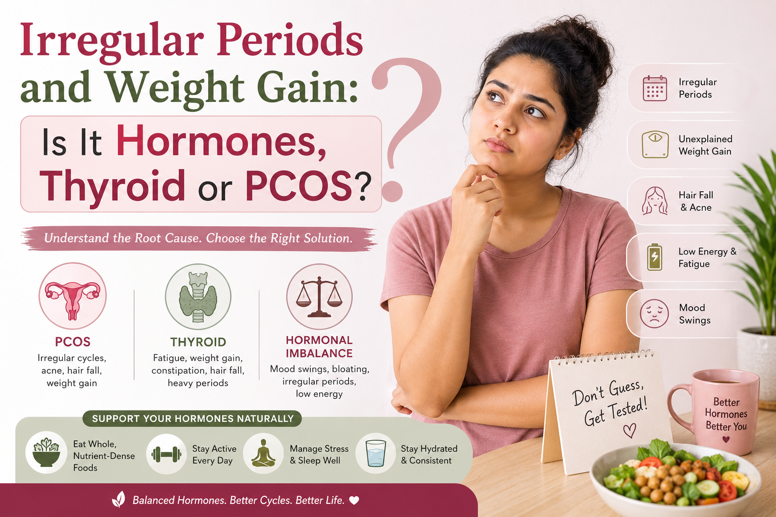 Irregular Periods and Weight Gain: Hormones, Thyroid or PCOS?